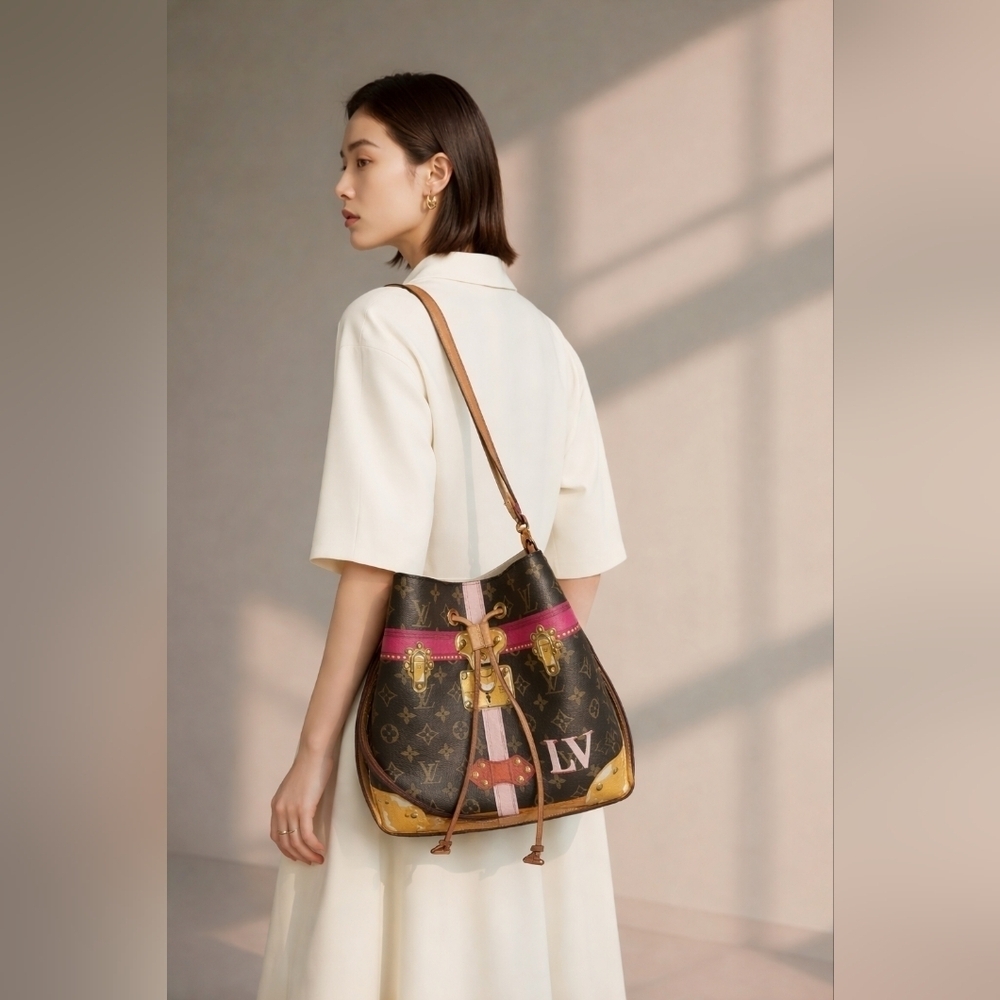 👜 Louis Vuitton NeoNoé Trompe L’Oeil – Limited Edition 2018 - Picture 8 of 16